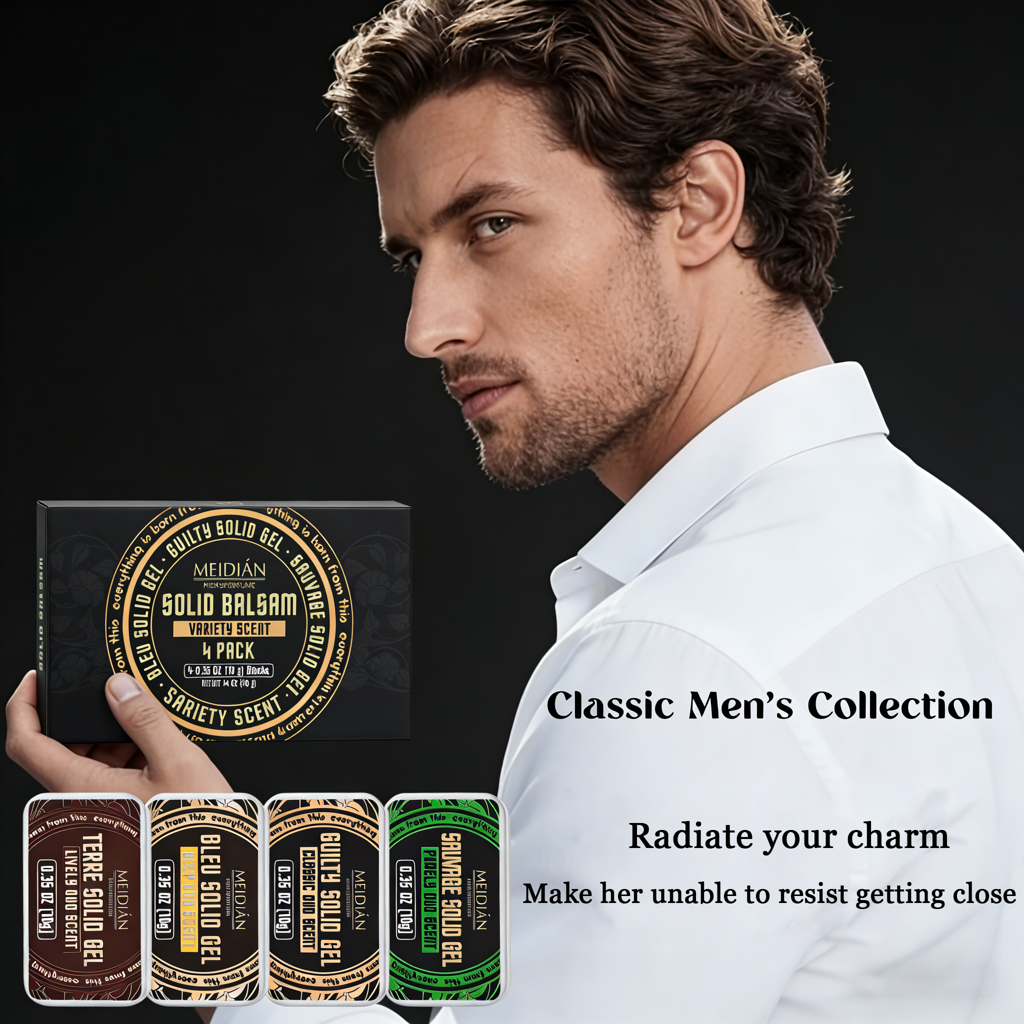 Cologne Solid Balm - Pheromone Cologne Solid Perfume Fruity Scent