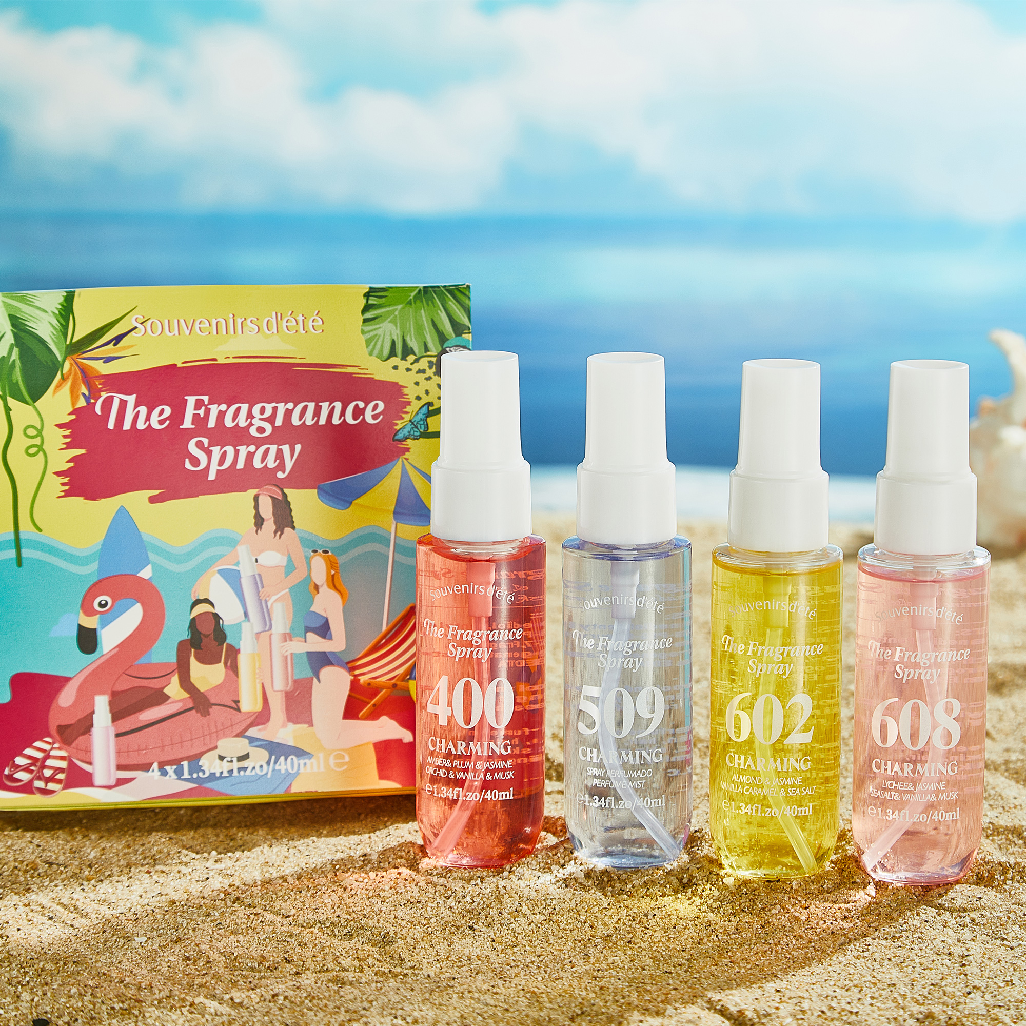 Fragrance Perfume For Hair - 4pcs Digital perfume, fresh fragrance, lasting