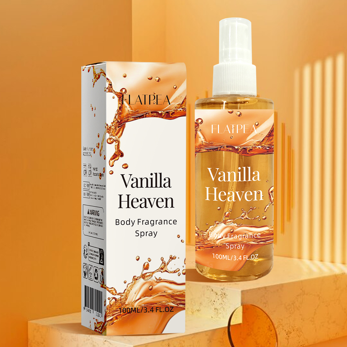 Fragrance Perfume For Hair - Vanilla Body Mist–Alcohol-Free Hydrating Spray, Long-Lasting