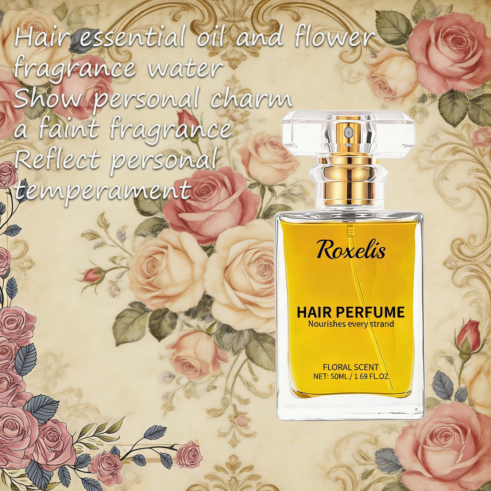 Fragrance Perfume For Hair - Roxelis 50ml Freshing Floral Perfume Hair