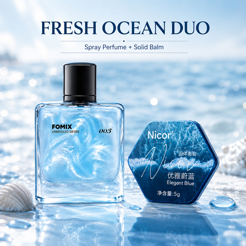 2PCS Men's Perfume Gift Set Oc - Cologne Solid Balm ulasan dan harga