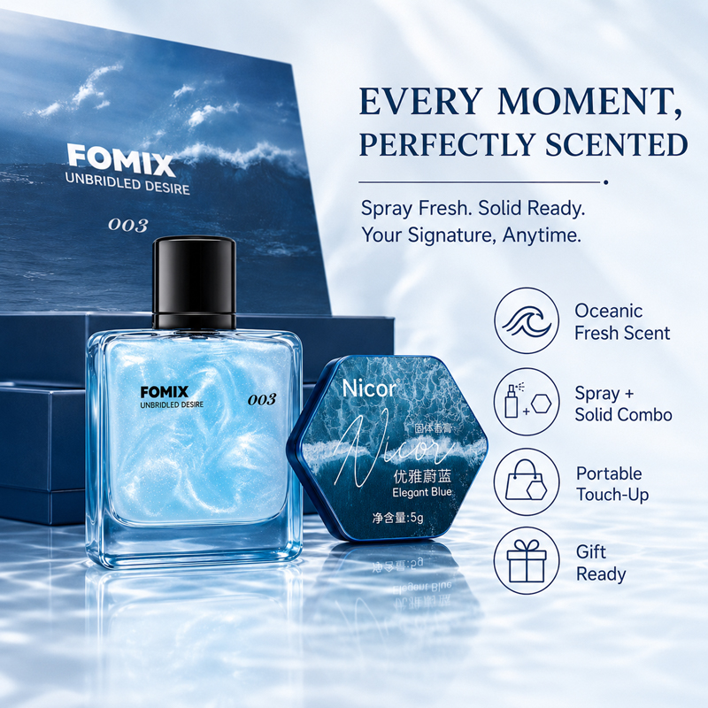 2PCS Men's Perfume Gift Set Oc - Cologne Solid Balm ulasan dan harga