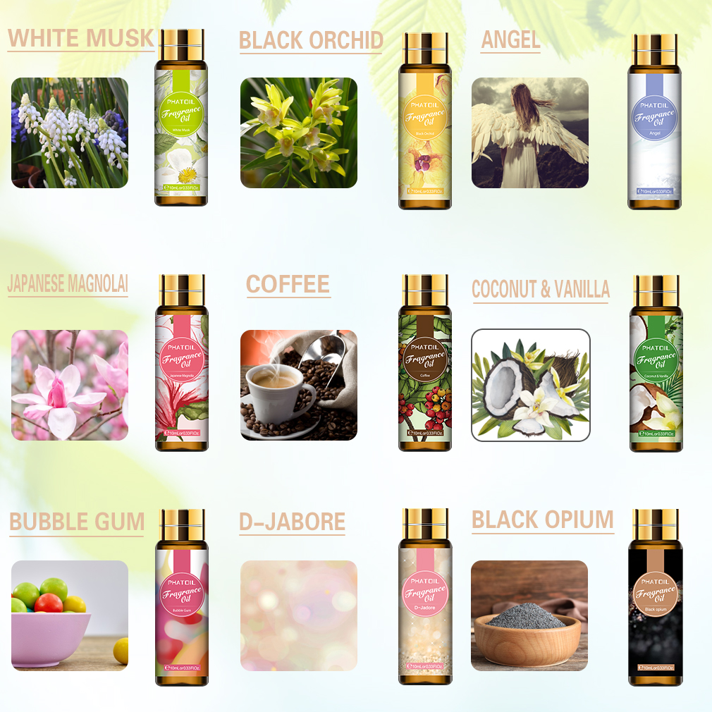 Phatoil 9pcs 10ml Fragrance Oi - Perfume Fragrance Soap ulasan dan harga