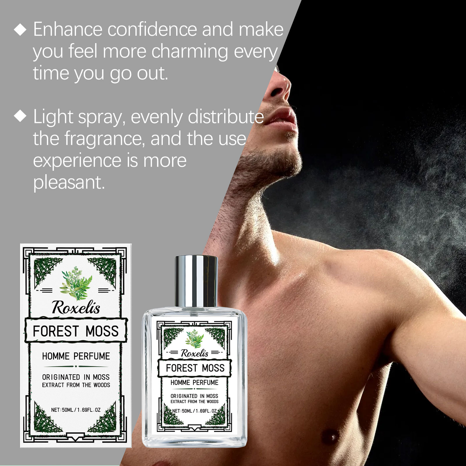 Roxelis 50ml Men's Body Fragra - Perfume Fragrance List ulasan dan harga