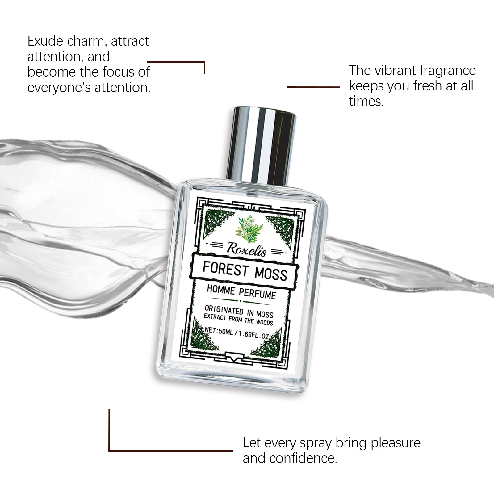 Roxelis 50ml Men's Body Fragra - Perfume Fragrance List ulasan dan harga