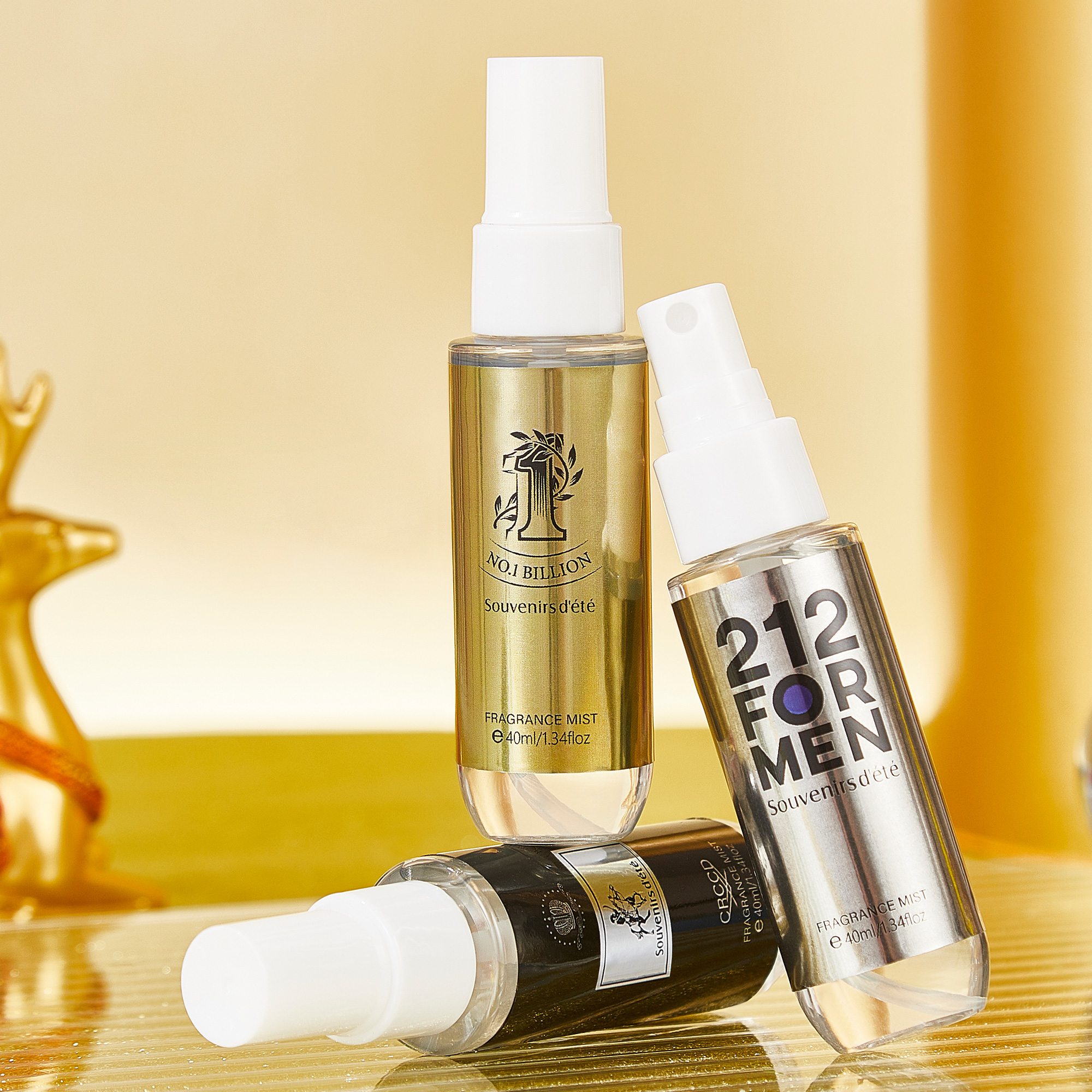 4pcs black gold men's perfume, - Fragrance Perfume For Hair ulasan dan harga