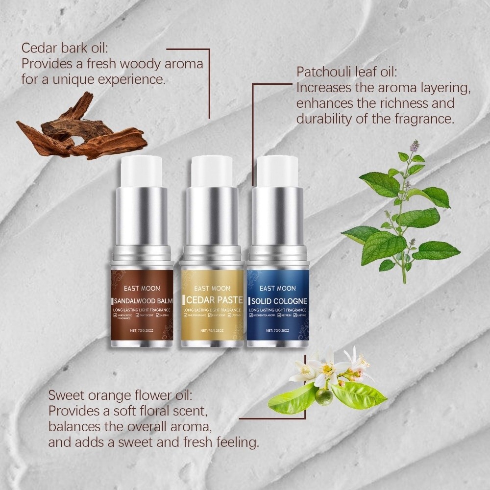Natural EAST MOON Solid Perfum - Cologne Solid Balm ulasan dan harga