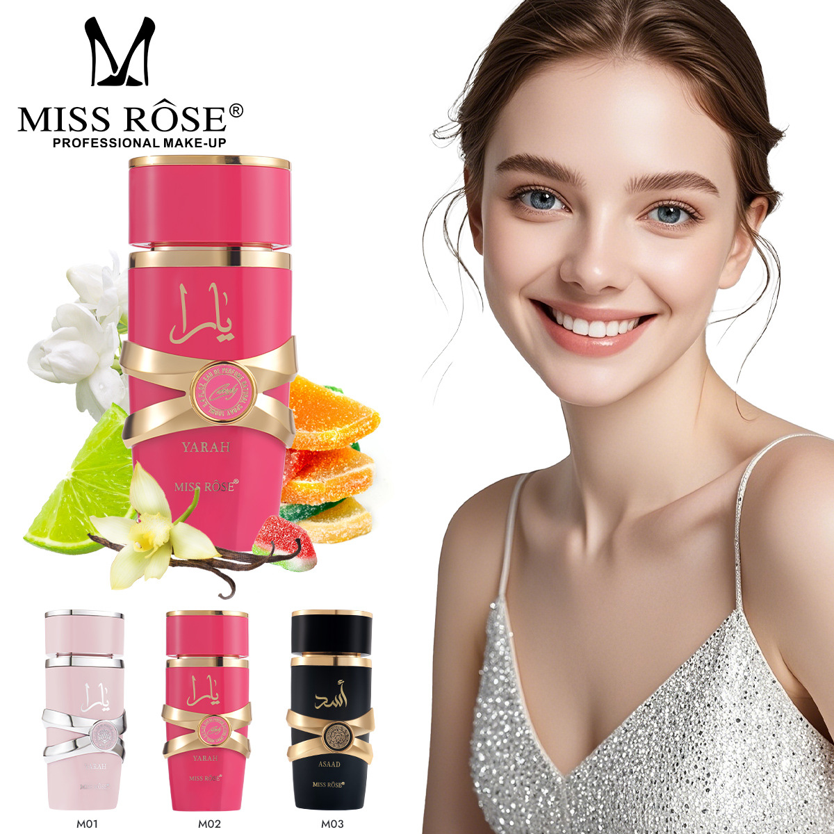 MISS ROSE Unisex Floral Fruity - Women'S Perfume Rose Fragrance ulasan dan harga