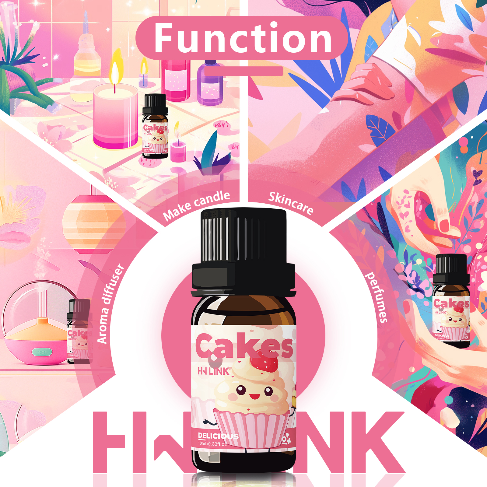 10ml Cakes Essential Oils Perf - Perfume Fragrance Soap ulasan dan harga