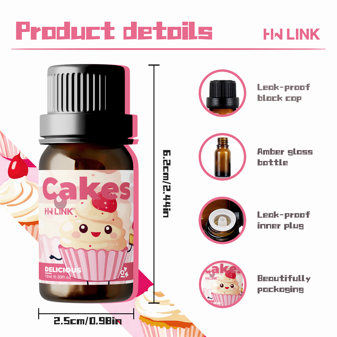 10ml Cakes Essential Oils Perf - Perfume Fragrance Soap ulasan dan harga