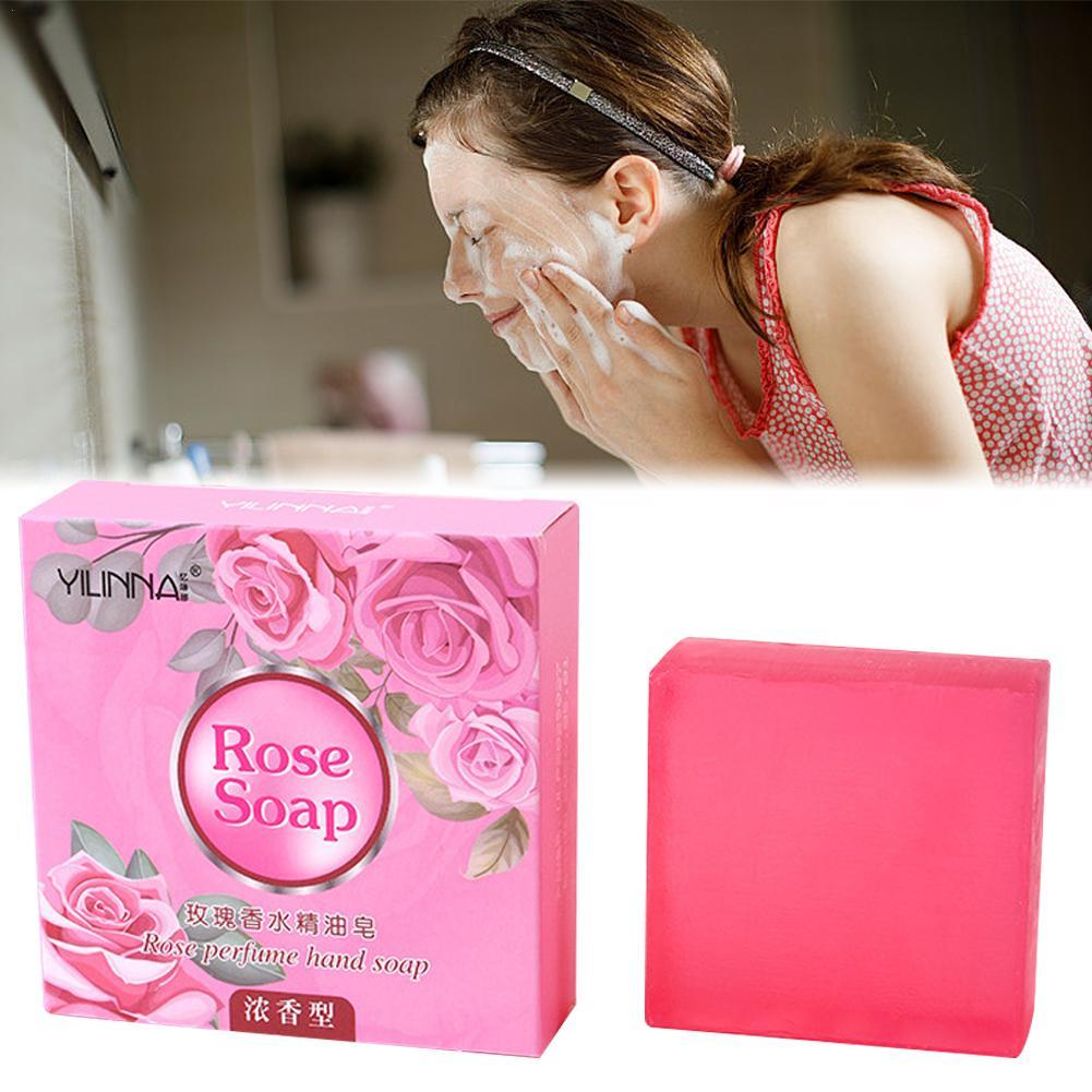 Natural Rose Essential Oil Soa - Perfume Fragrance Soap ulasan dan harga