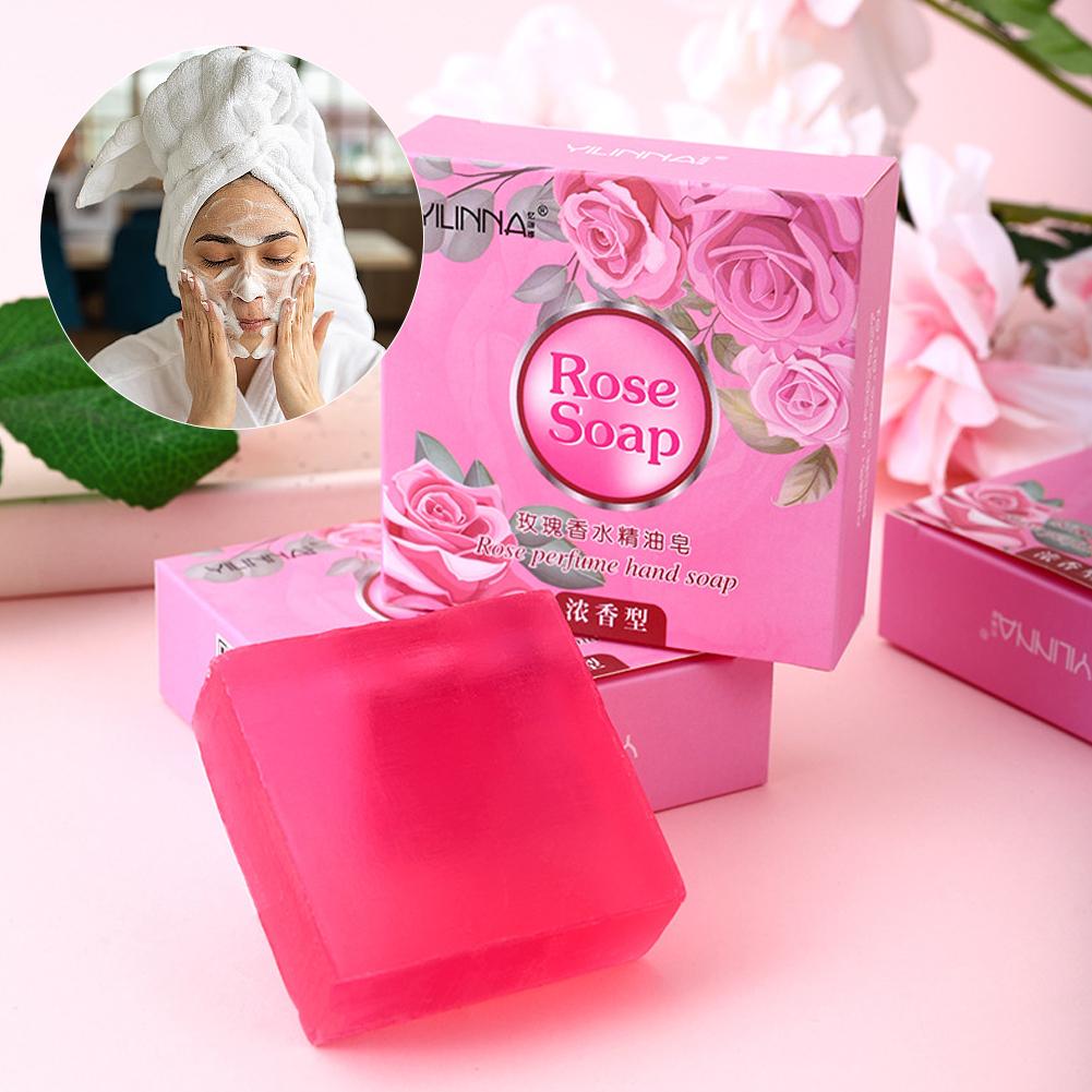 Natural Rose Essential Oil Soa - Perfume Fragrance Soap ulasan dan harga