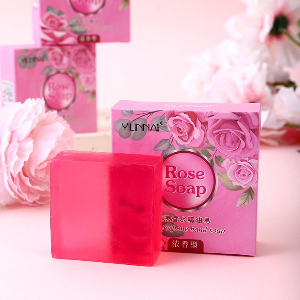 Natural Rose Essential Oil Soa - Perfume Fragrance Soap ulasan dan harga