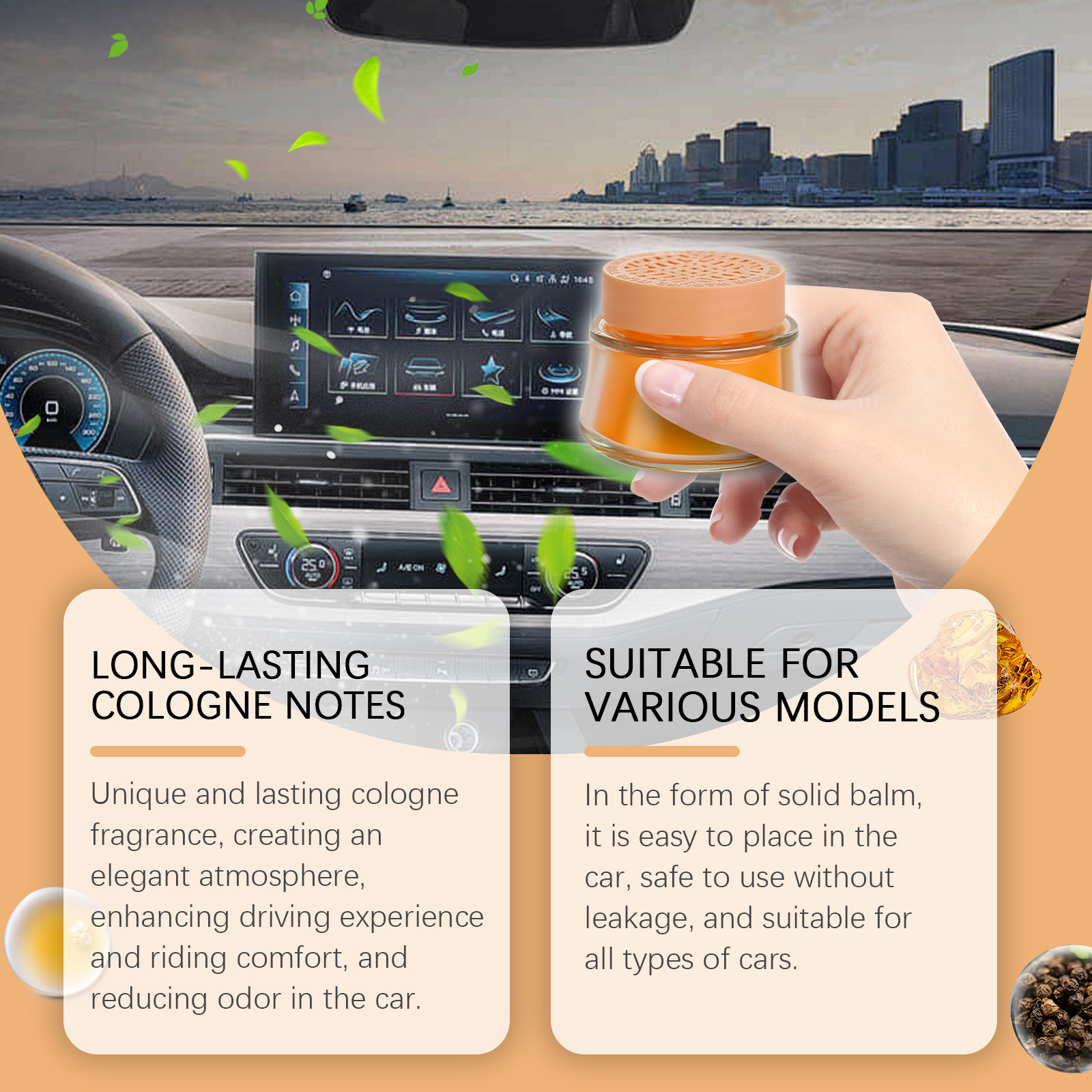 Cologne Car Solid Balm For Car - Cologne Solid Balm ulasan dan harga