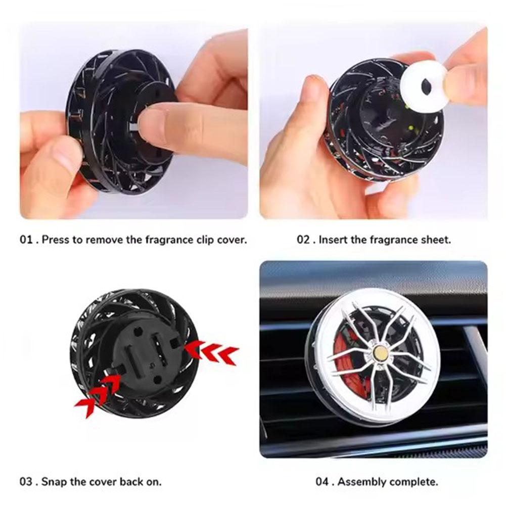 Rotatable Car Air Freshener Cl - Perfume Fragrance Wheel ulasan dan harga
