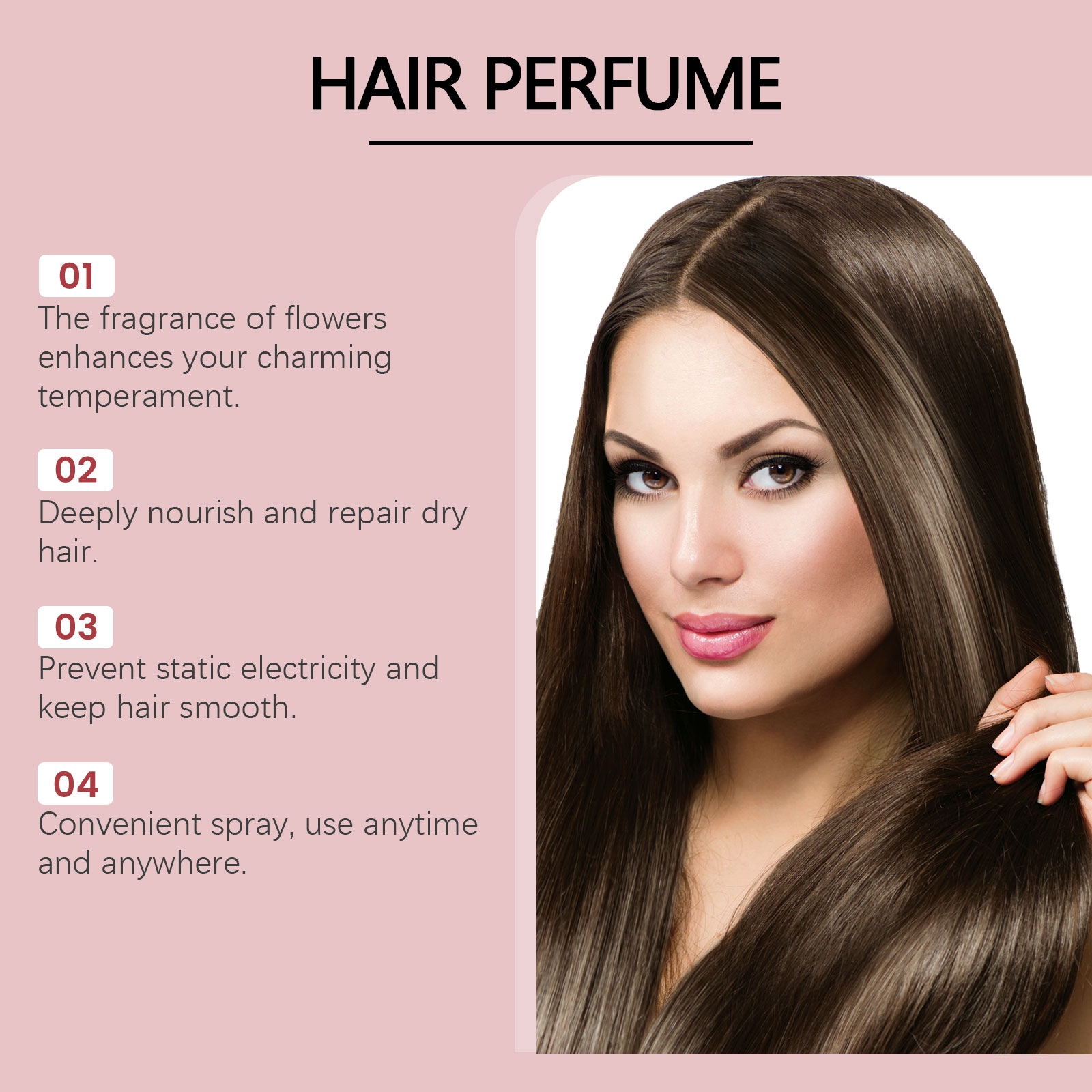 Roxelis 50ml Freshing Floral P - Fragrance Perfume For Hair ulasan dan harga