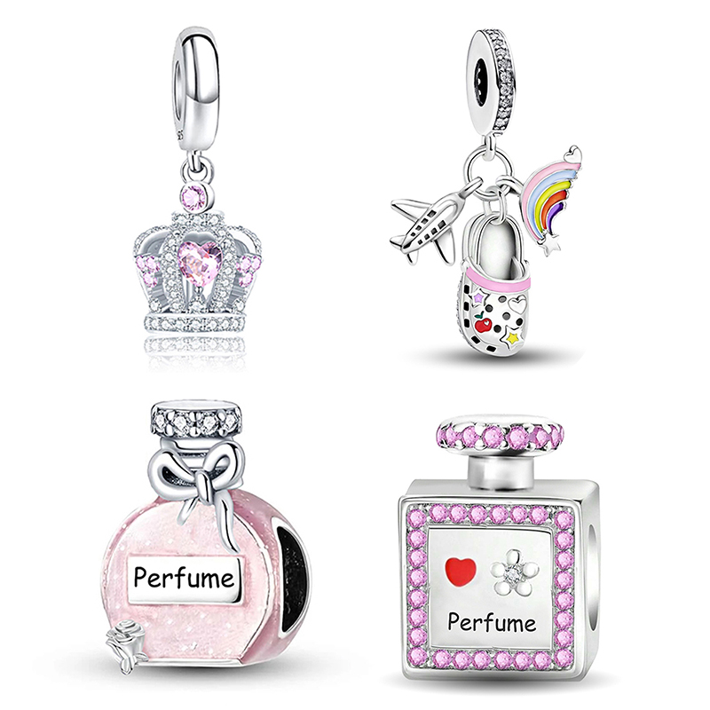 925 Sterling Silver Pink Crown - Perfume Fine Fragrance ulasan dan harga
