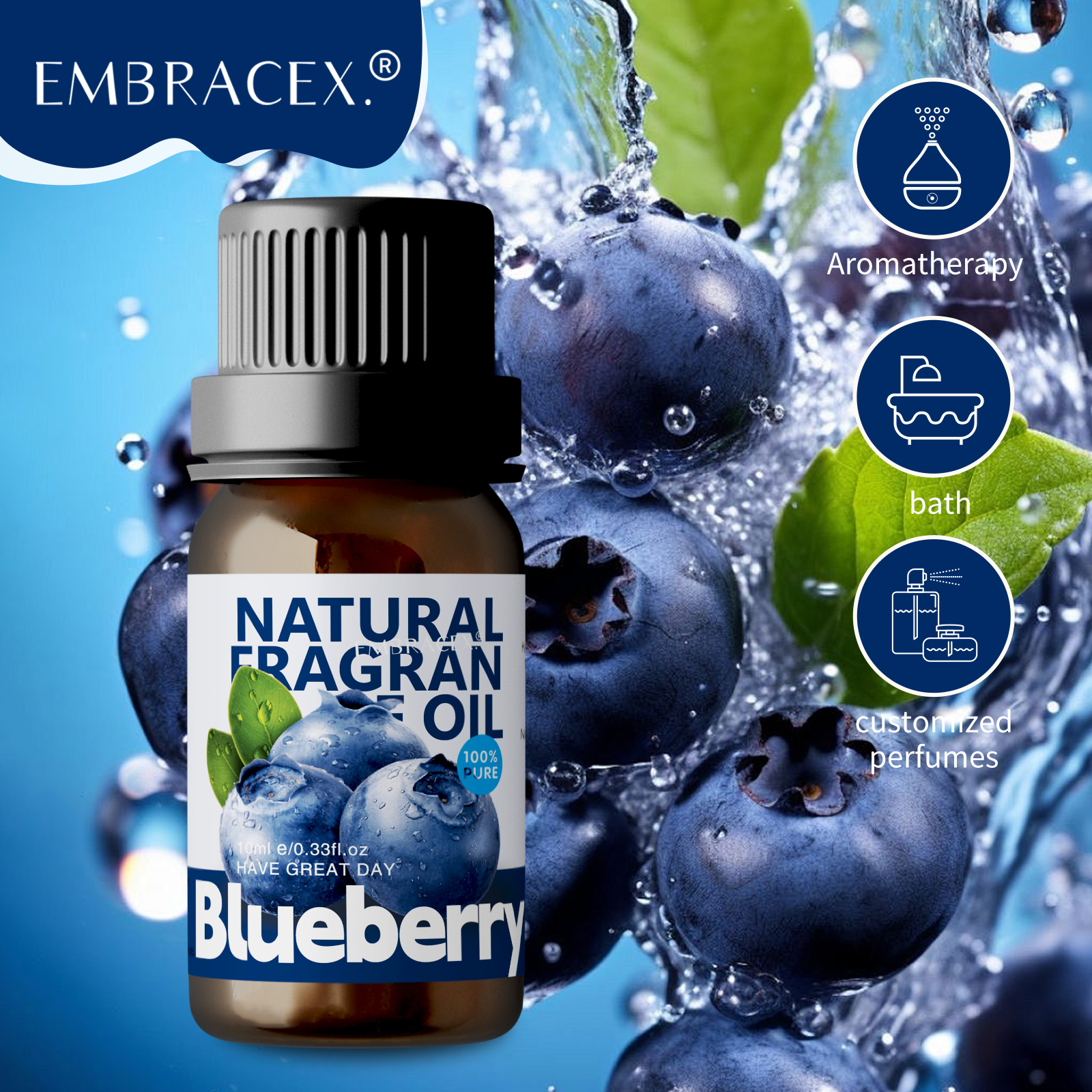 10ml Blueberry Essential Oils  - Perfume Fragrance Soap ulasan dan harga