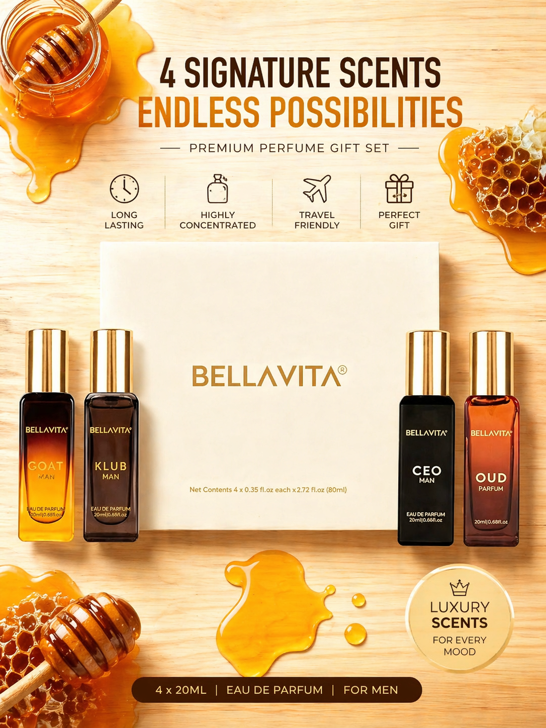 Bella Vita Luxury Mini Perfume - Women'S Perfume Rose Fragrance ulasan dan harga
